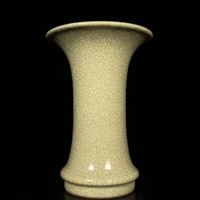 Old Chinese Ge Yao Ge Kiln Gu Vase Q1008