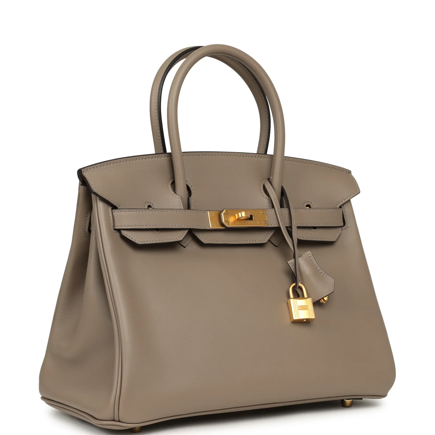 HERMÈS Special Order (HSS) Birkin 30 Gris Asphalt Verso Swift Brushed Gold Hardware