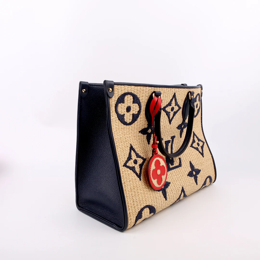 LOUIS VUITTON ONTHEGO MM Giant Monogram Raffia