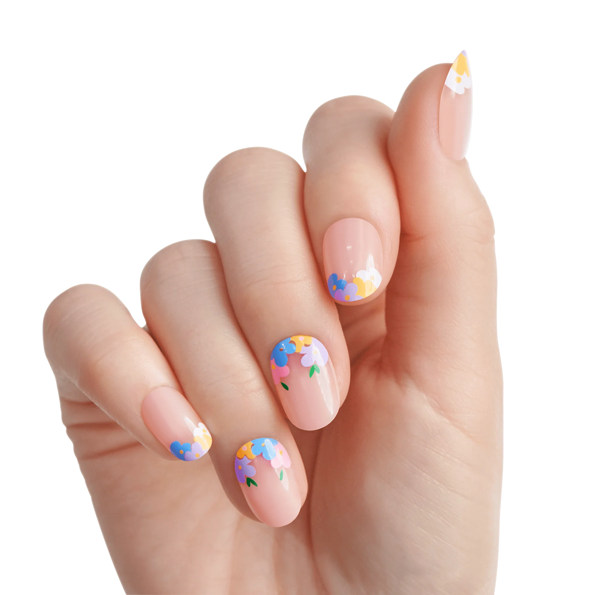 KISS Voguish Fantasy Press On Glue Nails - Heartening
