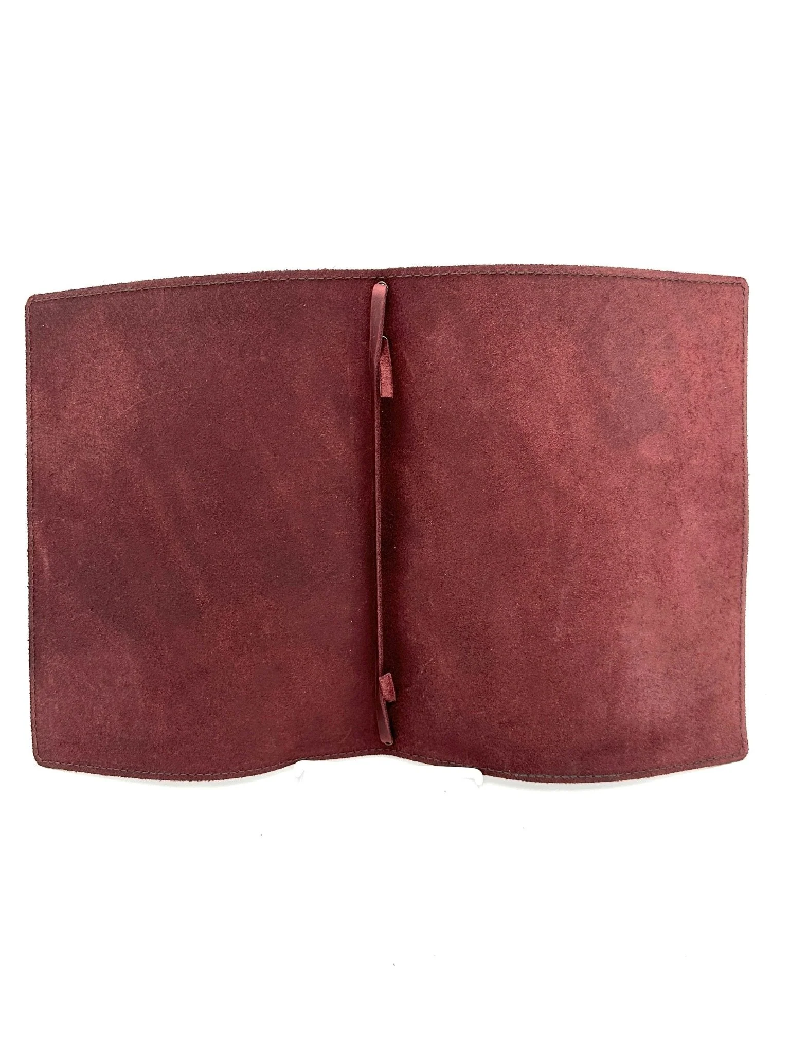 Leather Menu Book - Split Legal with Leather Strap (Landscape)