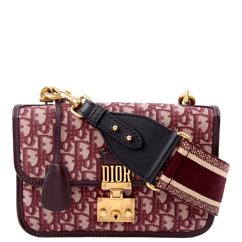 DIOR DiorAddict WOC Oblique Burgundy