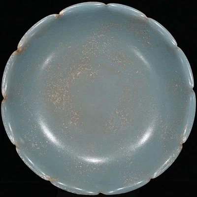 Old Chinese Ru Yao Ru Kiln Dish N4286