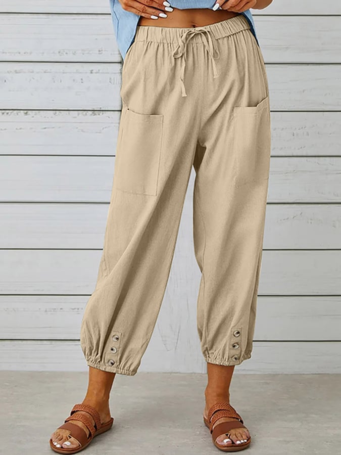 Women's Cotton Linen Casual Pant