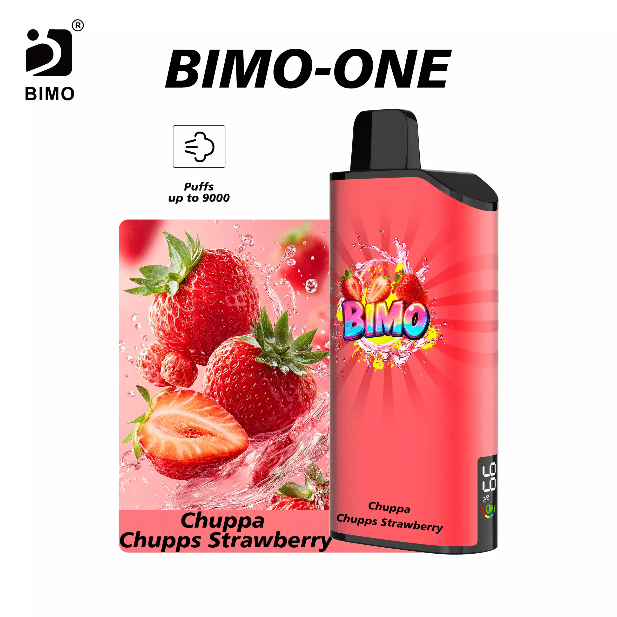 BIMO ONE 9000 Puffs – Chuppa Chupps Strawberry