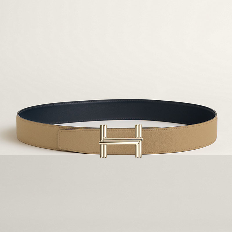 Traverse belt buckle & Reversible leather strap 38 mm