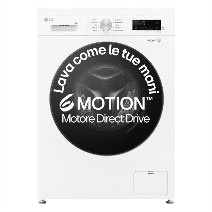 LG - Lavatrice AI DD F4NX1009NWB SERIE X1 9kg Classe A-Ivory White