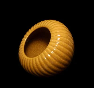 Antique Chinese Ge Kiln Yellow Glaze Brush Washer