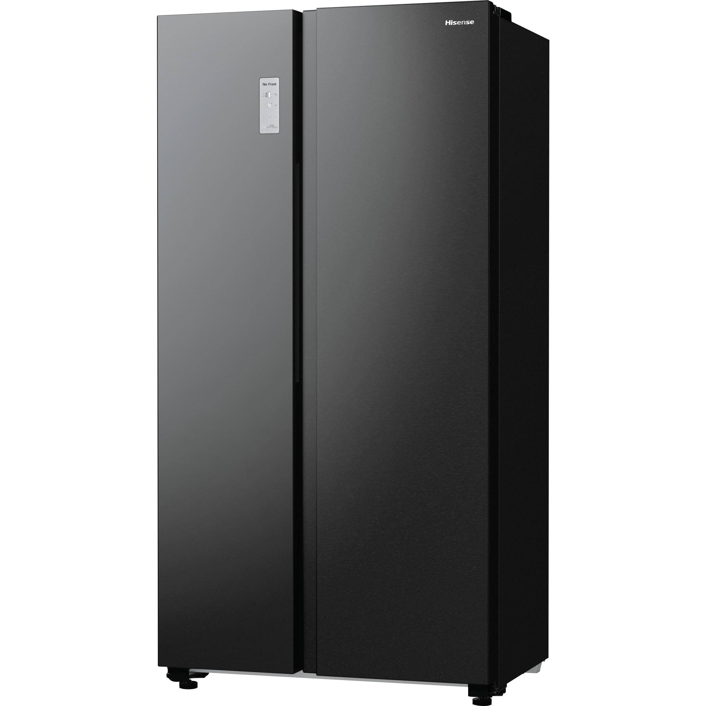Hisense RS711N4AFE Frigorifero Side By Side 550 Litri Classe e Total No Frost Nero