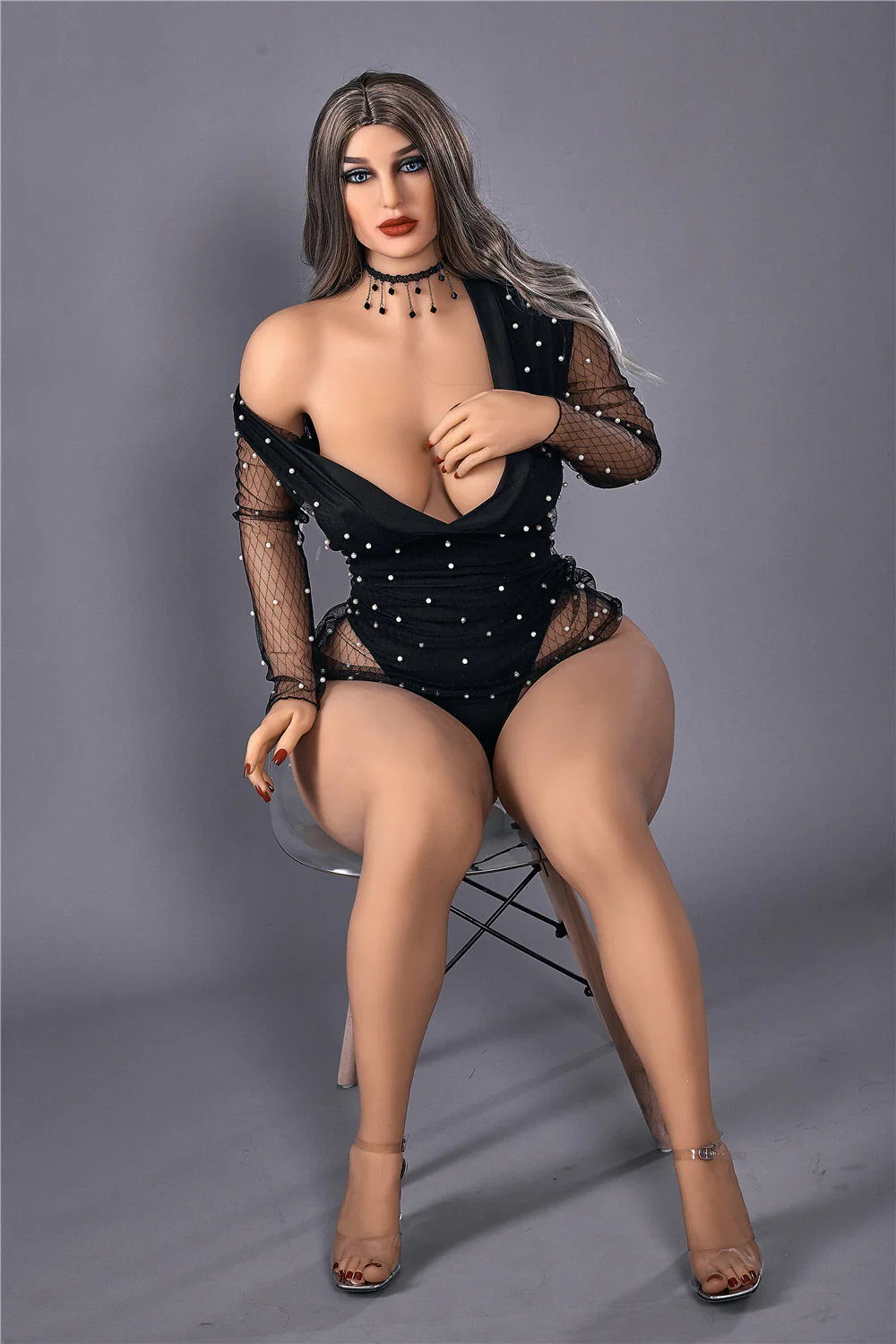 EU Stock - Irontechdoll Mia 5ft11/ 156cm #45 Head TPE E-CUP Curvy Big Boobs Big Butt Sex Doll