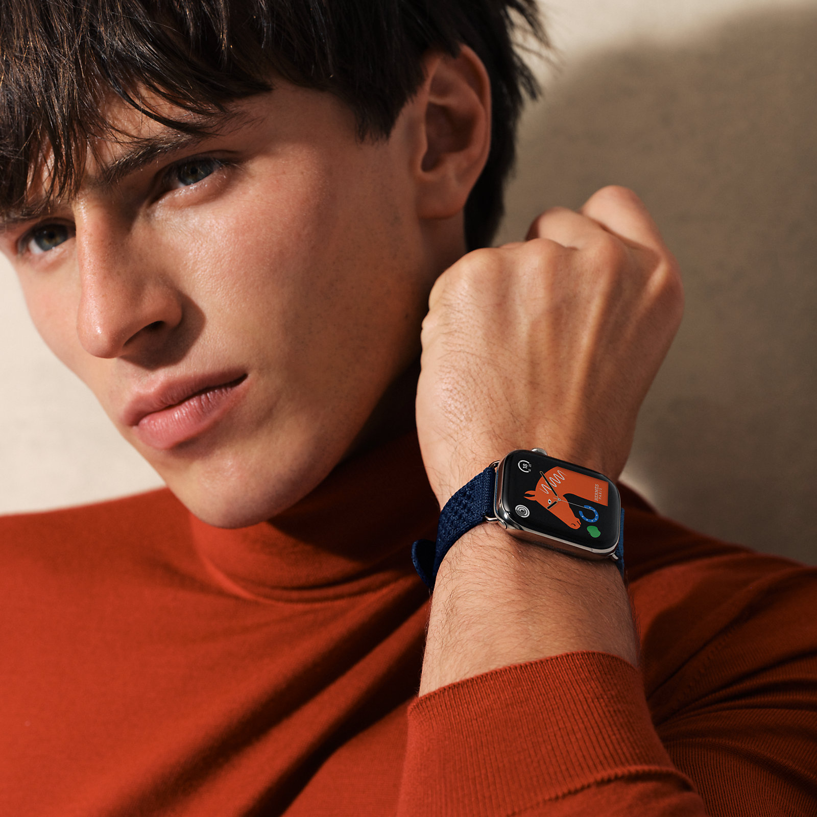 Band Apple Watch Hermès Single Tour 46 mm Neo Tricot