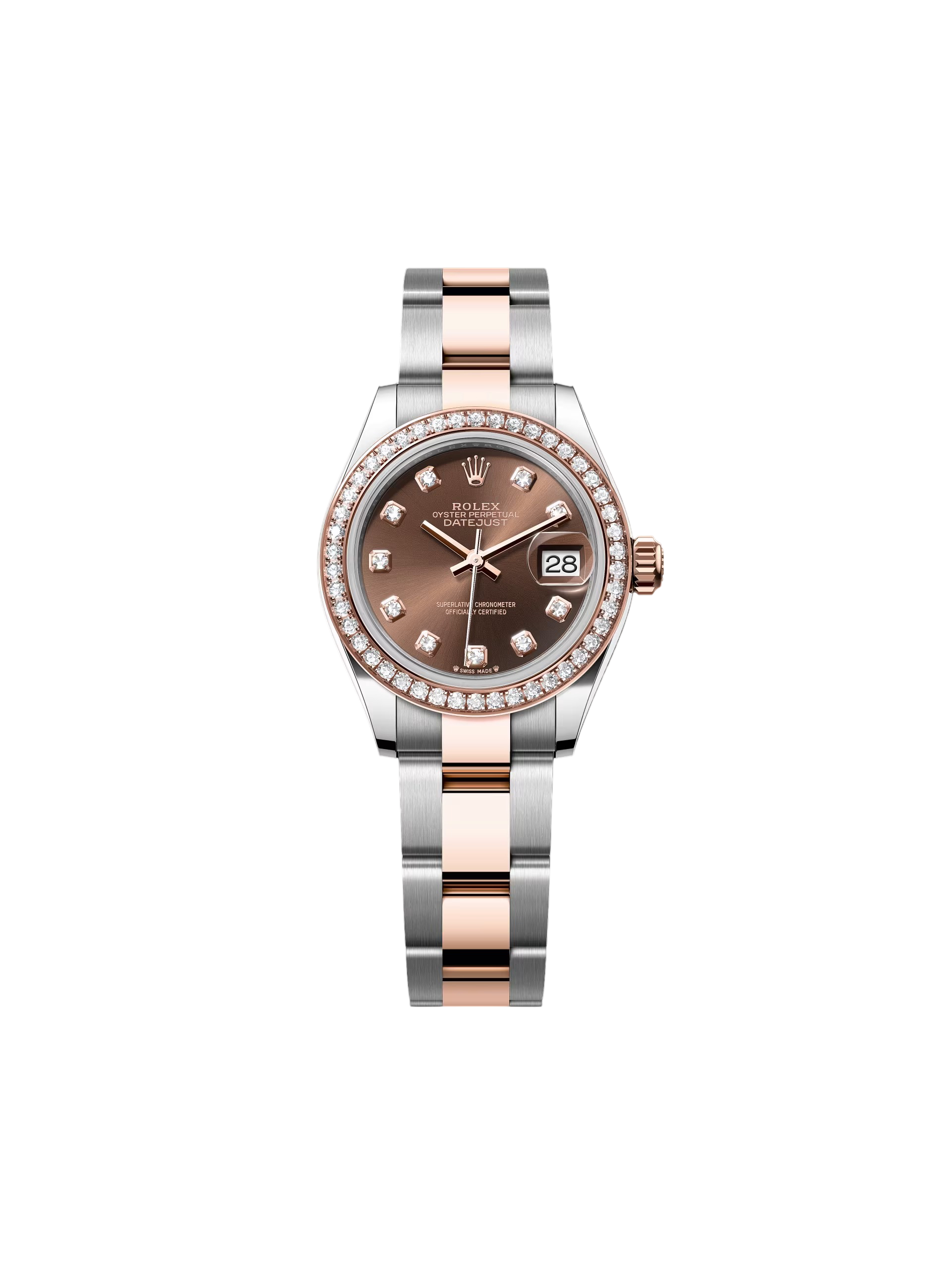 RLX Lady-Datejust 31mm 279381RBR Chocolate Diamond Dial Oyster Bracelet