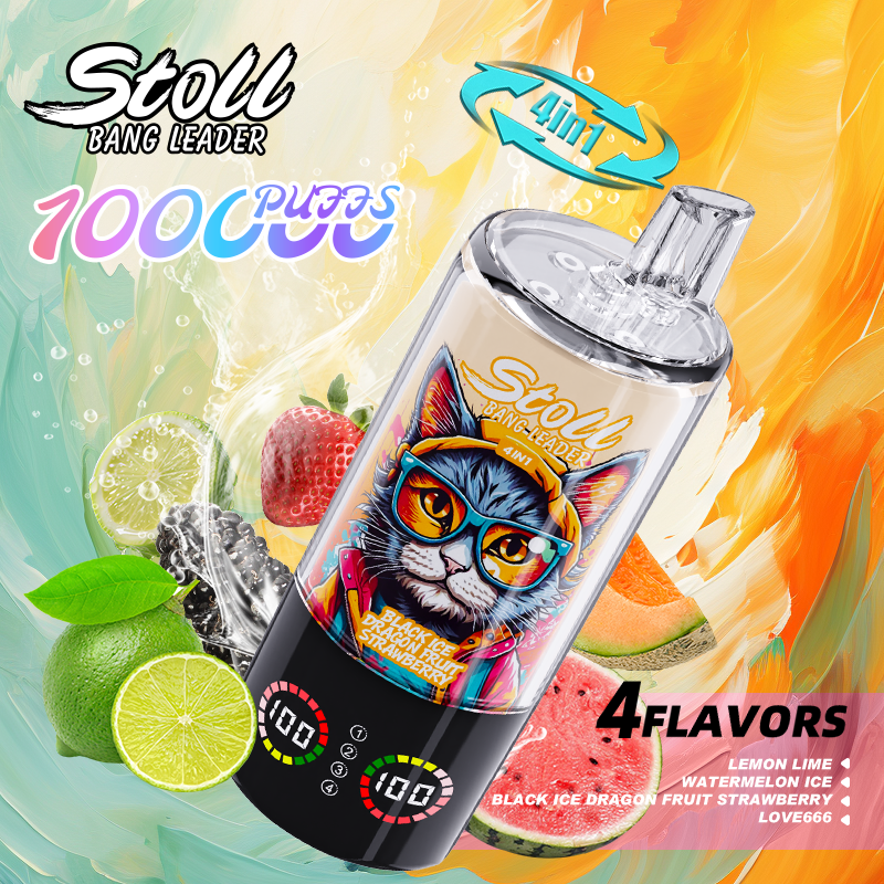 Bang Leader 100K Puffs 4-in-1 Prefilled Vape | 4 Flavors in 1 Device,  Rechargeable, 3%/5%