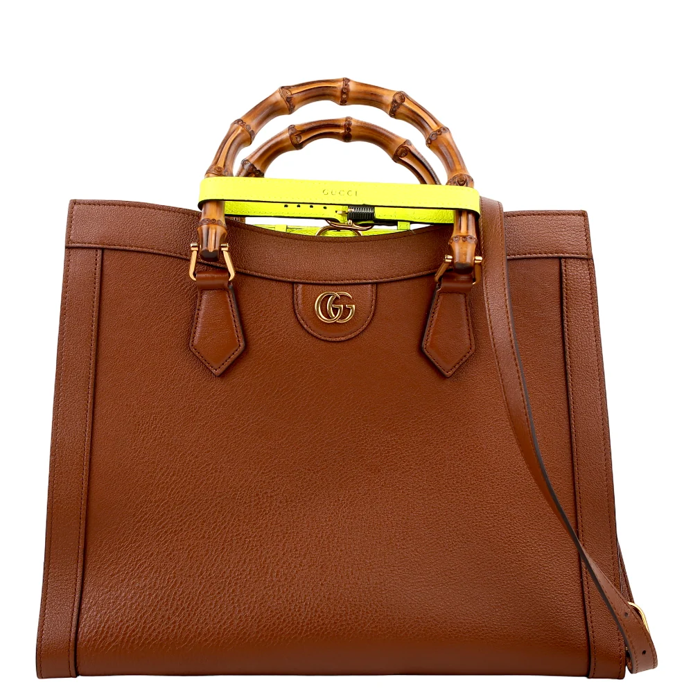 GUCCI 655658 Diana Medium Tote Brown