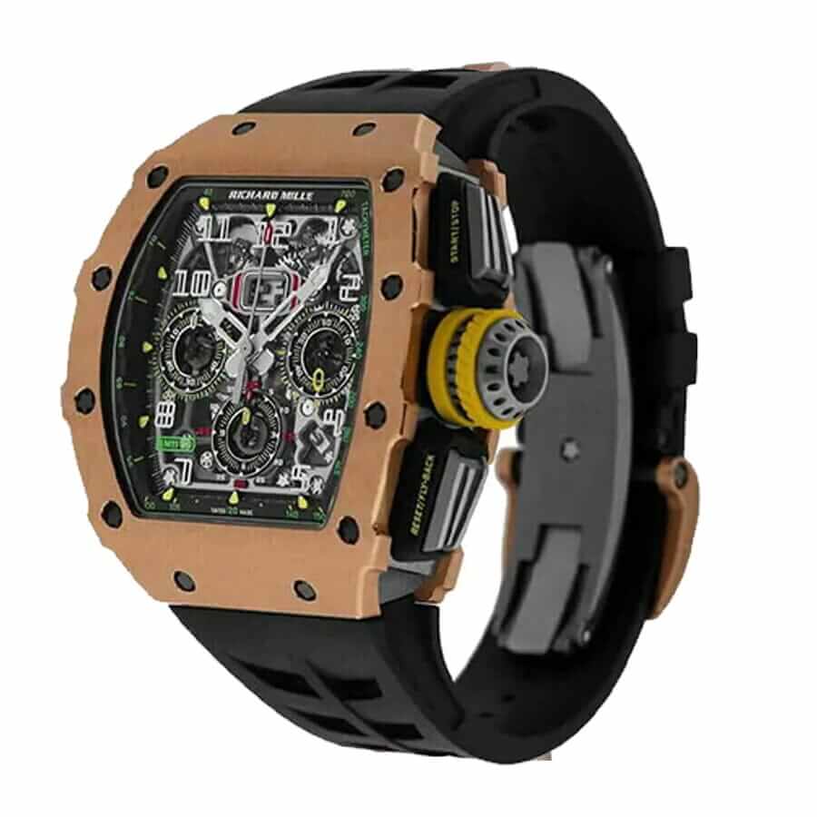 【7A Quality】Richard Mille RM Rose Gold Flyback Replica
