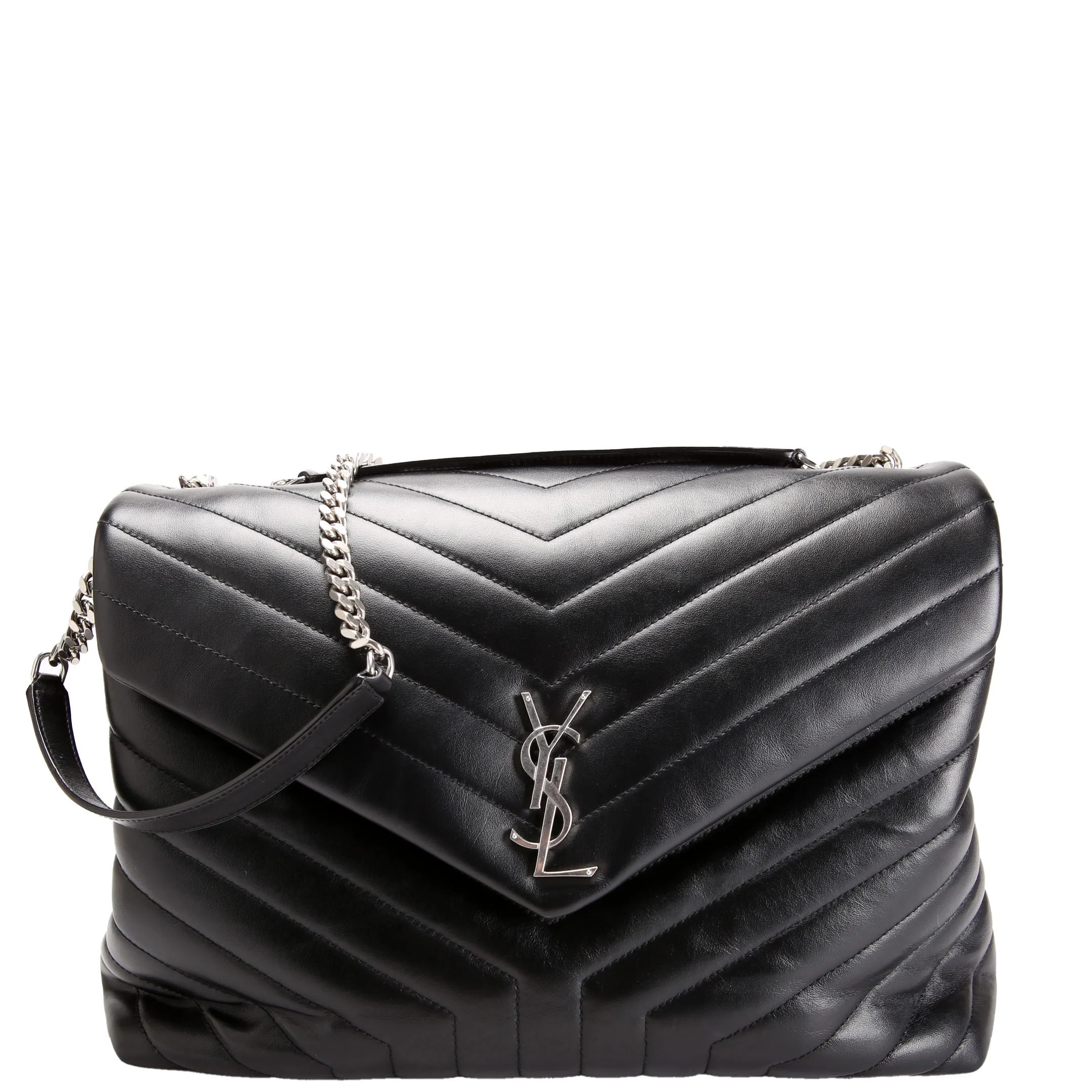 SAINT LAURENT LouLou Satchel Large 574947 Black