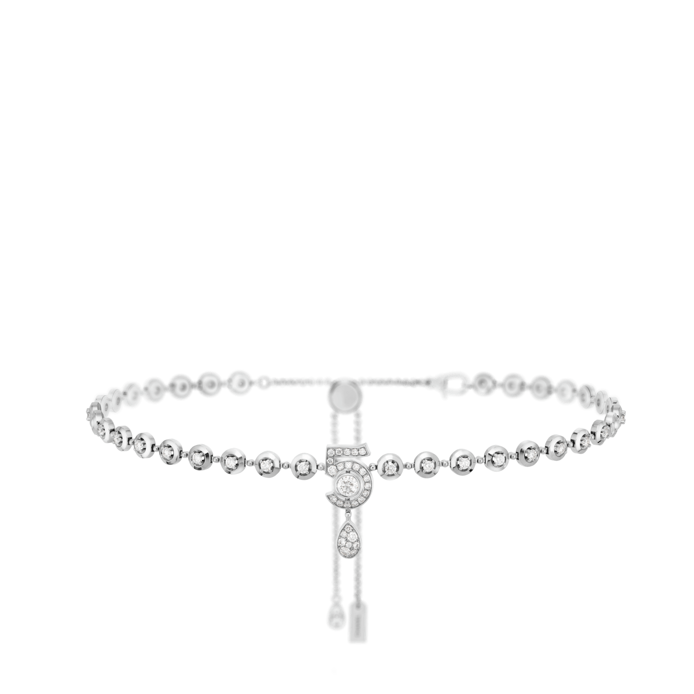 Eternal N°5 diamond line necklace