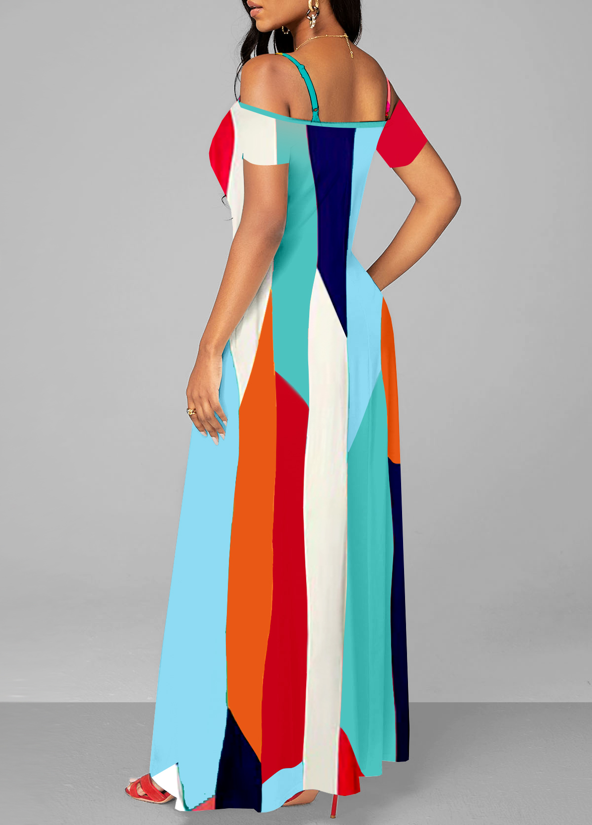 Pocket Leopard Sleeveless Maxi Dress