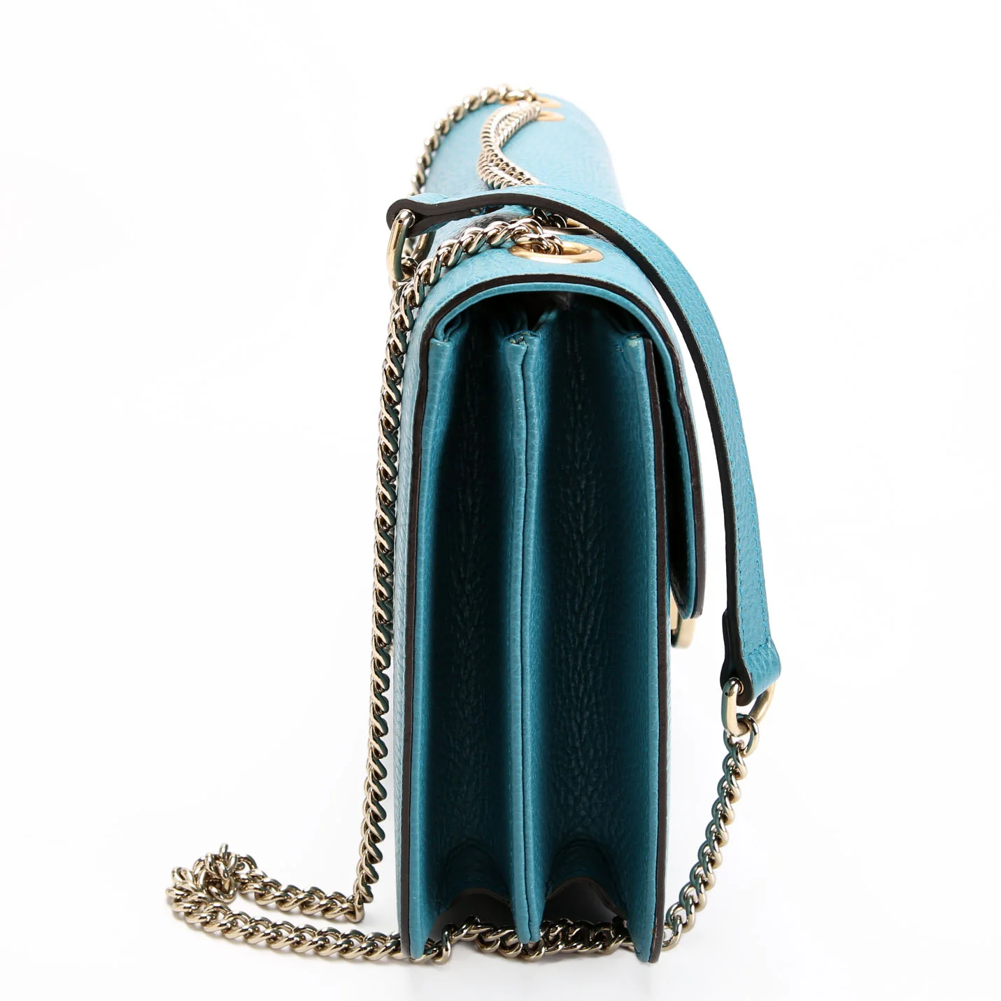 510303 Interlocking GG Shoulder Turquoise
