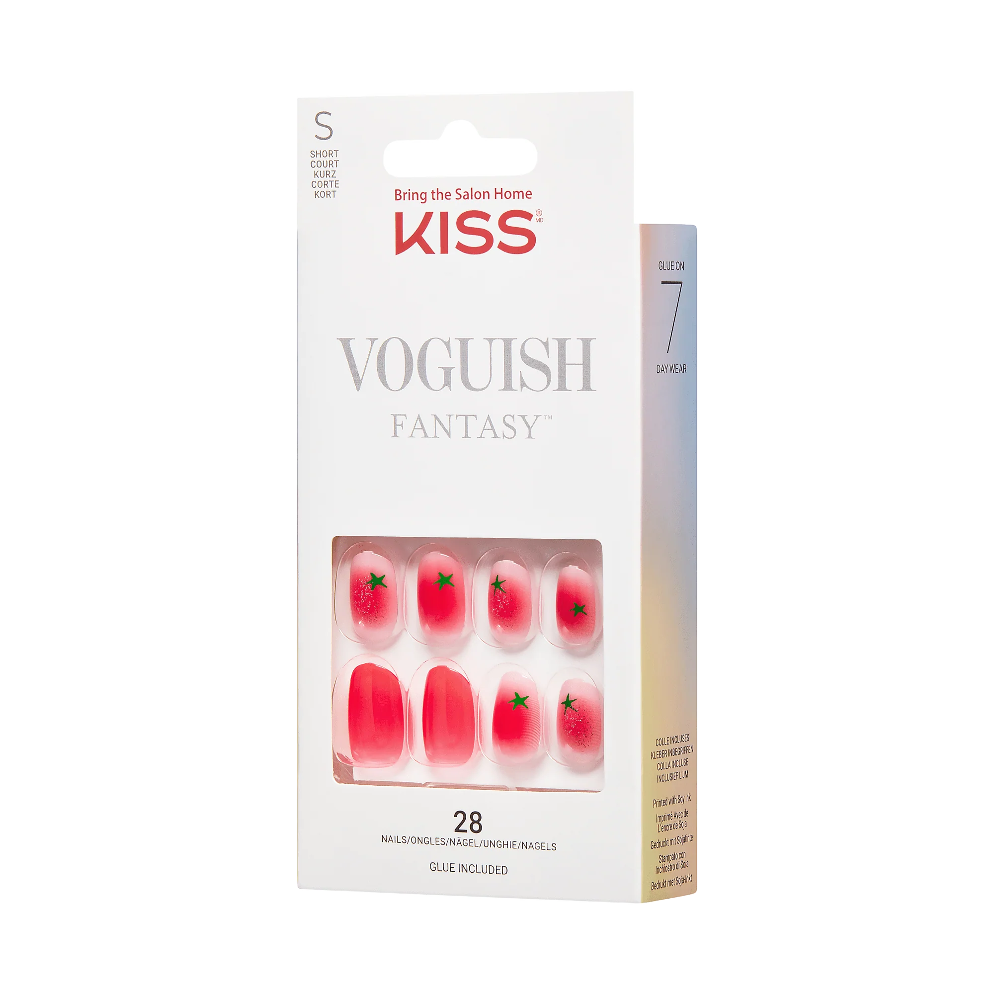 KISS Voguish Fantasy Press On Glue Nails - Easy Love