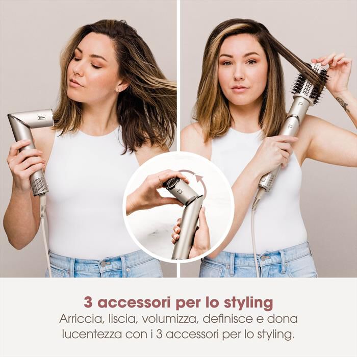 SHARK - STYLER E ASCIUGACAPELLI FLEXSTYLE SET 3-IN-1-Champagne