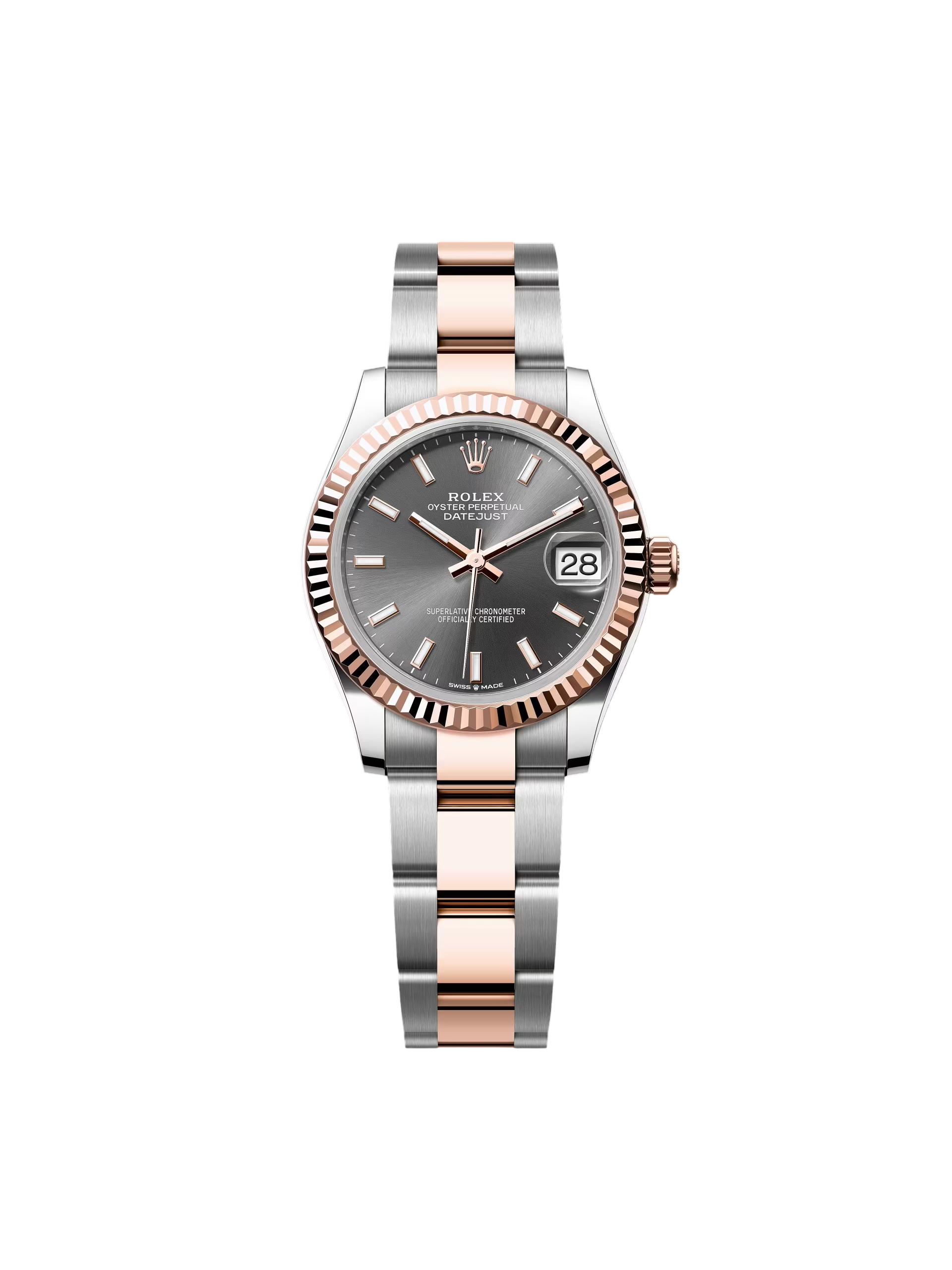 RLX Datejust m278271-0017/0018 Slate 31mm Dial Oyster Bracelet Watch