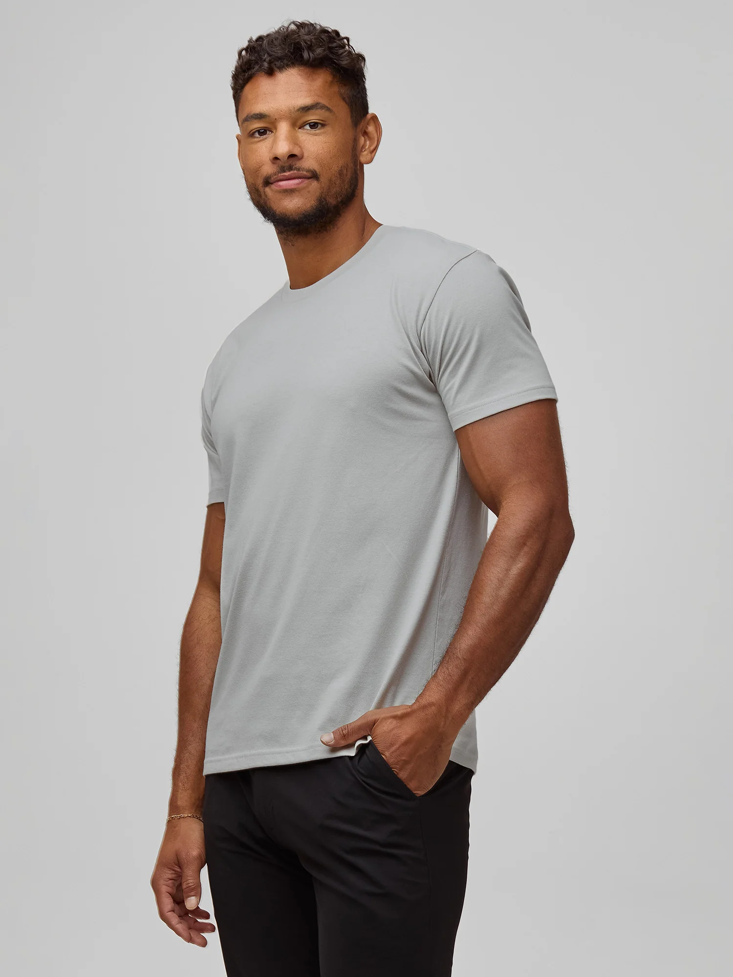 Pebble Grey Crew Neck