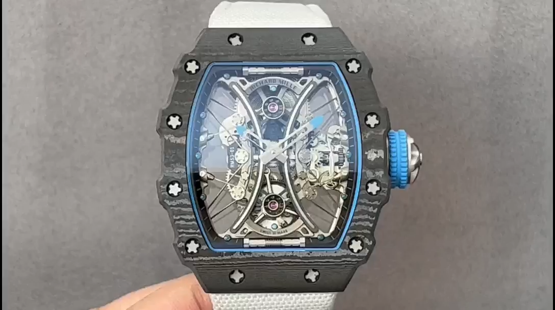 【7A Quality】Richard Mille RM 53-01 Tourbillon Pablo Mac Donough White Fabric Strap