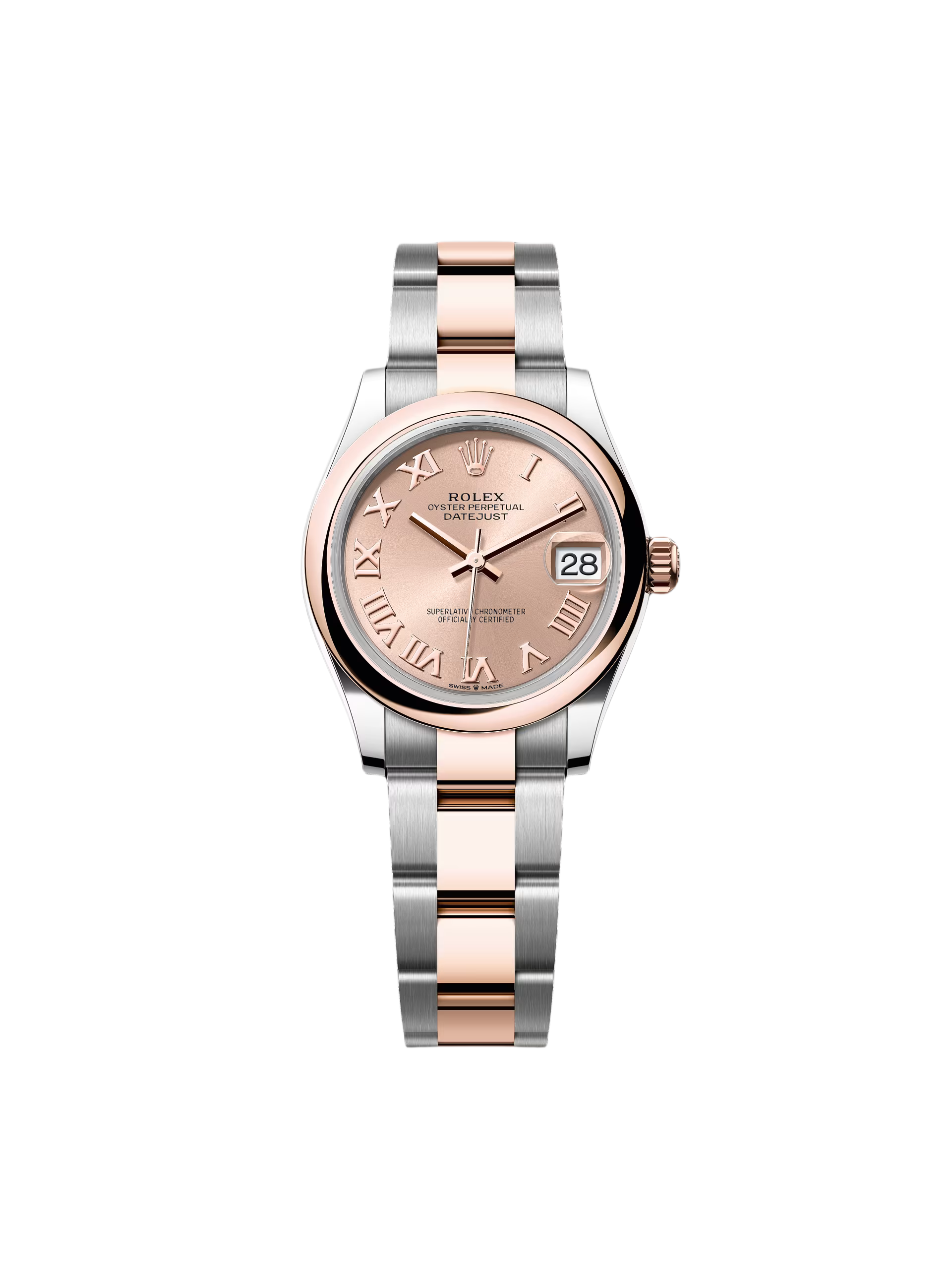 RLX Datejust m278241-0005/0006 Rose 31mm Dial Oyster Bracelet Watch