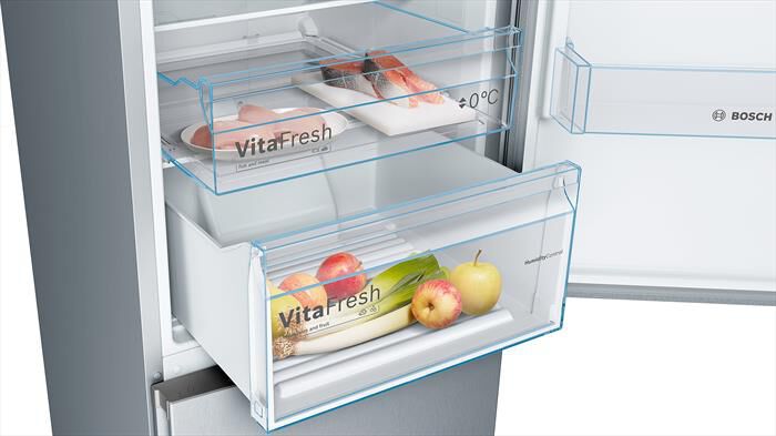 BOSCH - Frigorifero Combinato KGN392LDC Classe D 203x60 cm-Metal look