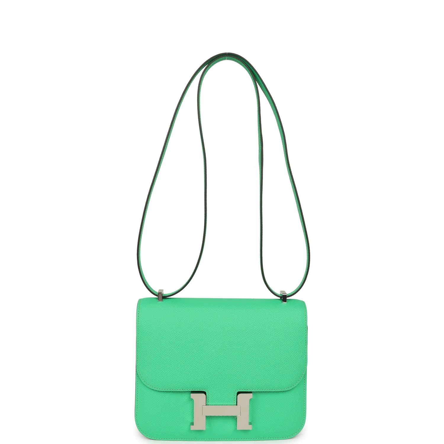 Hermes Constance 18 Vert Comics Epsom Palladium Hardware