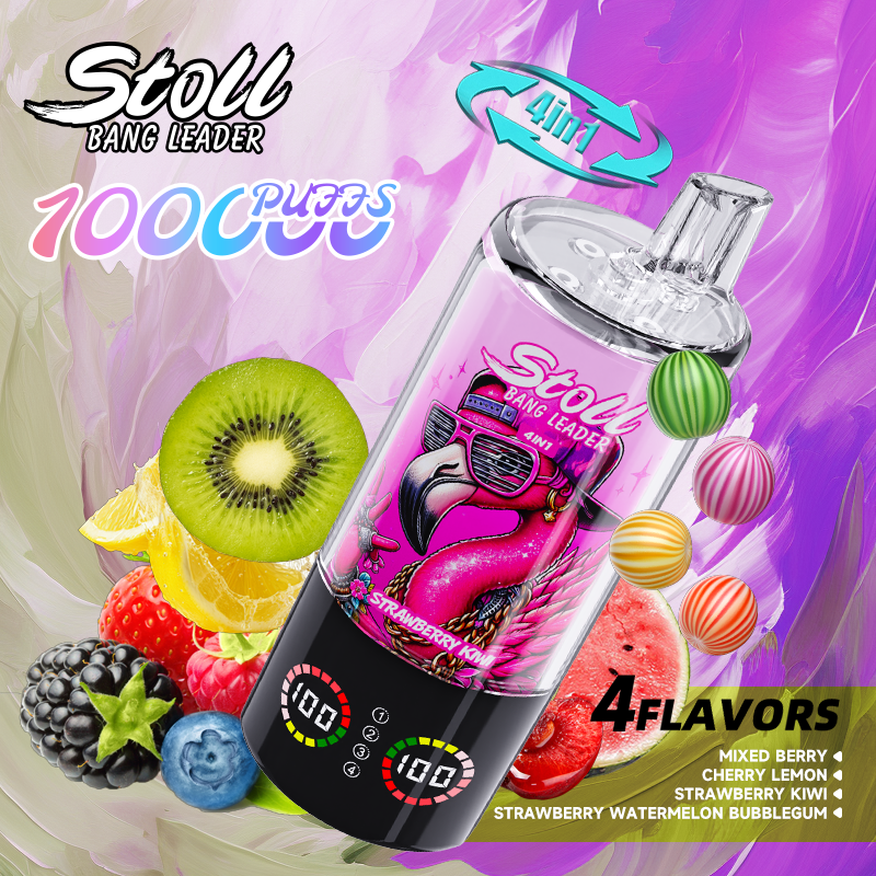 [Minimum order of two]Bang Leader 100K Puffs 4-in-1 Prefilled Vape | 4 Flavors in 1 Device,  Rechargeable, 3%/5%