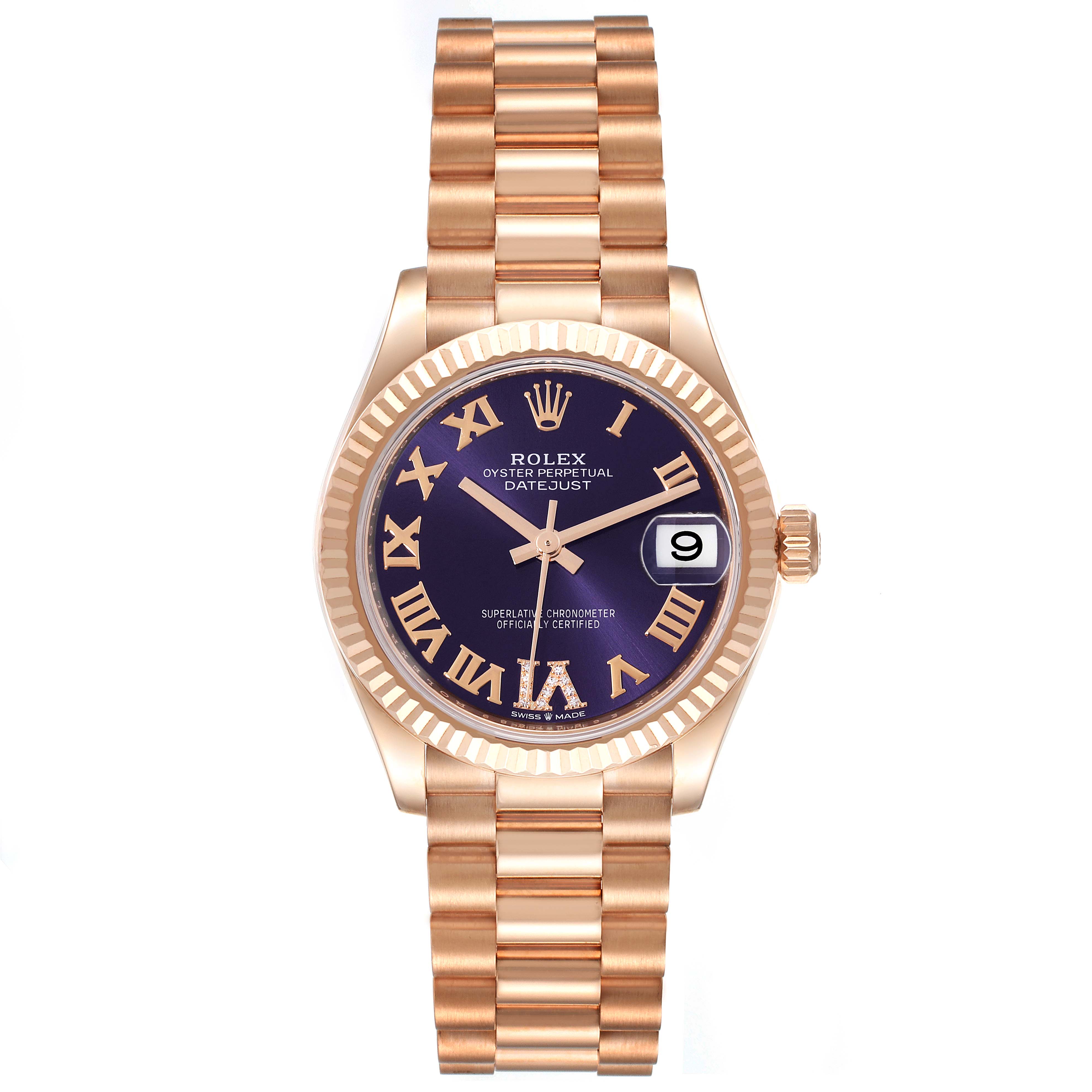 Rolex Datejust m278275-0029 Aubergine Dial 31mm