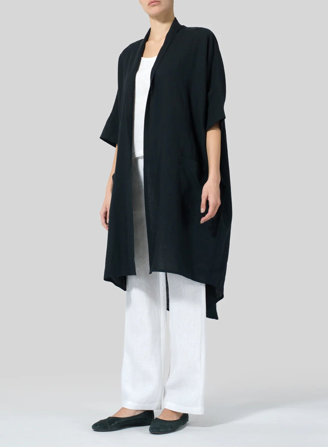 Womens Cotton And Linen Sunscreen All-Match Coat