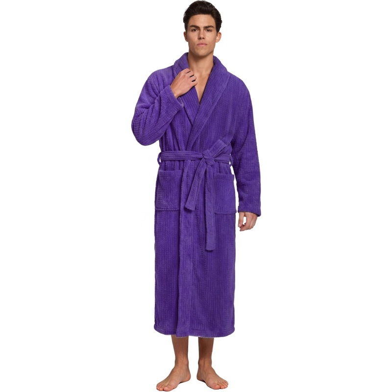 Men's Shawl Collar Bathrobe