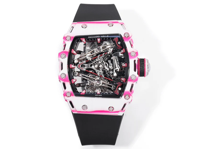 【7A Quality】Richard Mille RM 38 02 Bubba Watson Tourbillon Rubber Strap