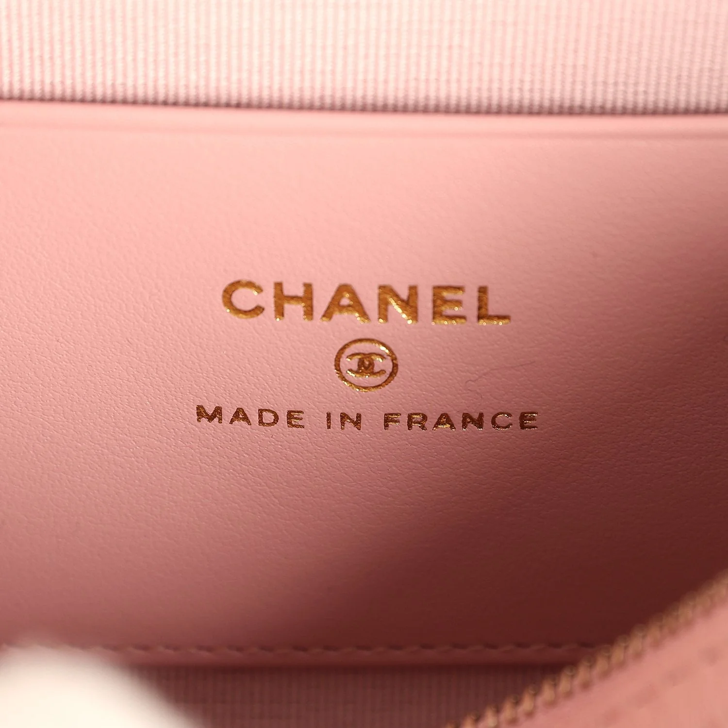 Chanel Mini Timeless Classic Barrel Bag with Chain Pink Shiny Caviar Light Gold Hardware