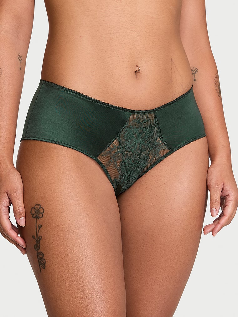 Very Sexy Rose Lace Crotchless Cheeky Panty Crotchless