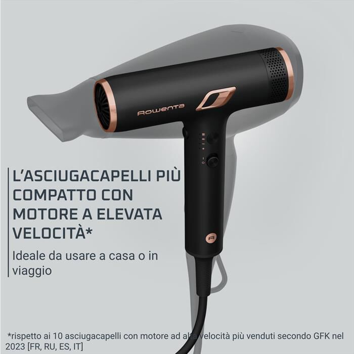 ROWENTA - Asciuga capelli HY8310F0-Nero