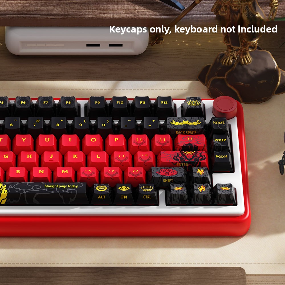 Black Myth: Wukong PBT Keycaps – Cherry Profile 5-Side Dye-Sub – 138/158 Keys