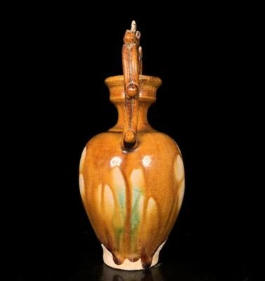Old Chinese Tang Tri-colour Vase w/dragon CK261
