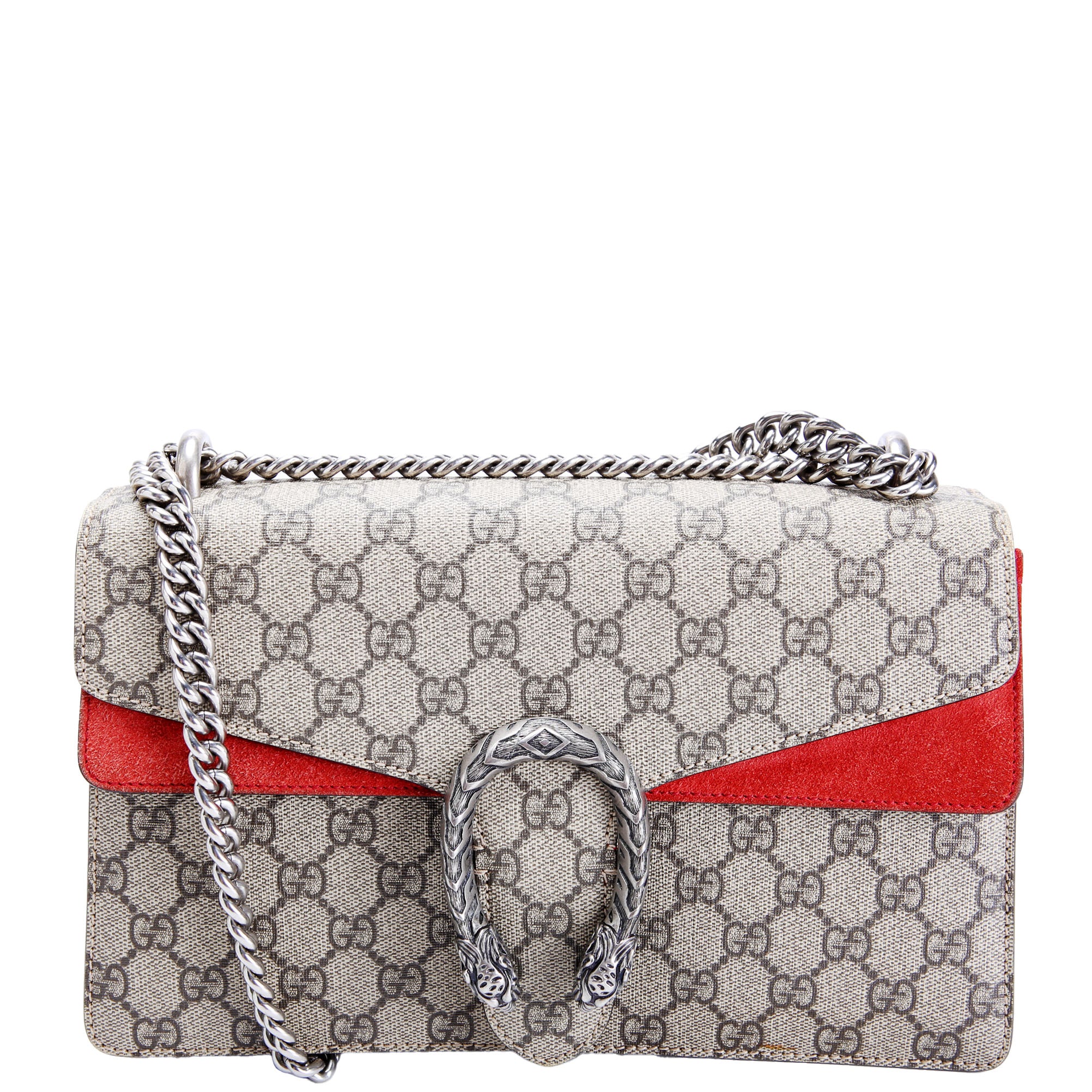 400249 Dionysus GG Shoulder Small Red