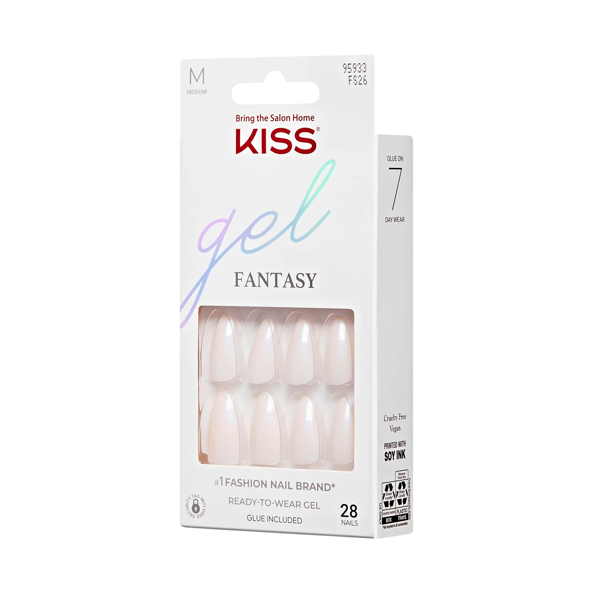 KISS Gel Fantasy Press On Glue Nails - Sweater Weather