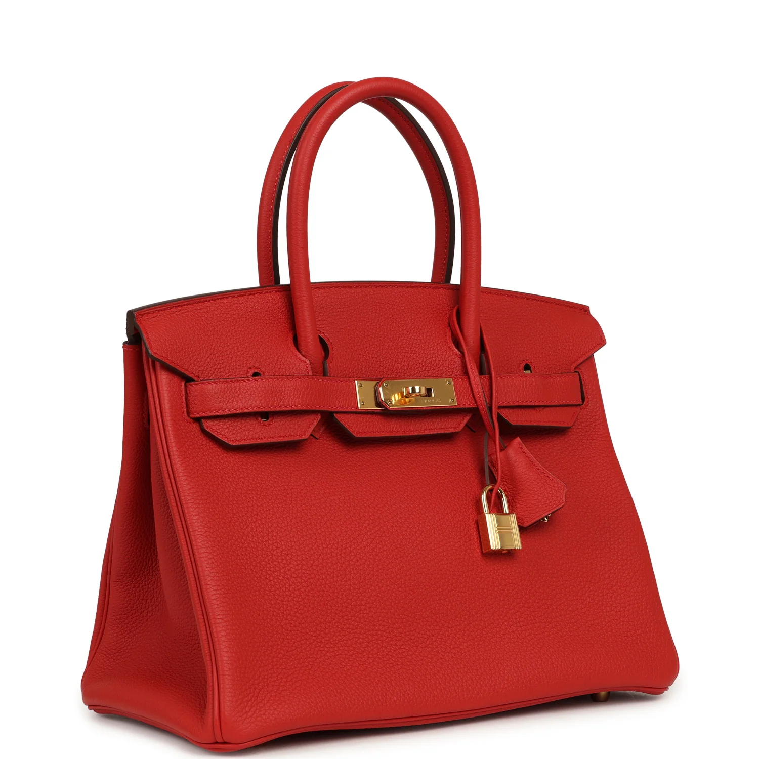 HERMÈS Birkin 30 Geranium Togo Gold Hardware