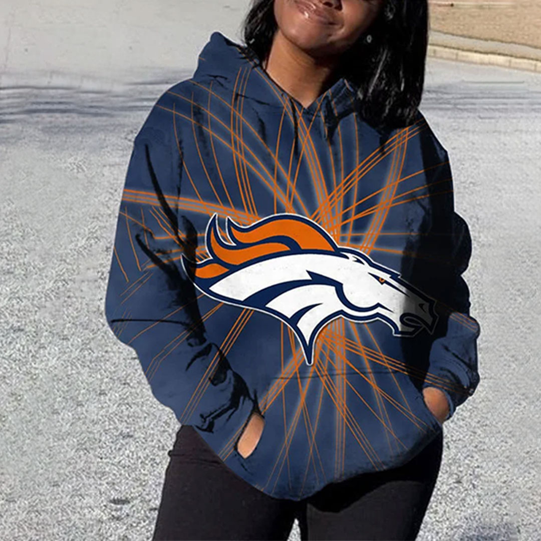 Denver Broncos3D Printed Pocket Pullover Hoodie-Denver Broncos