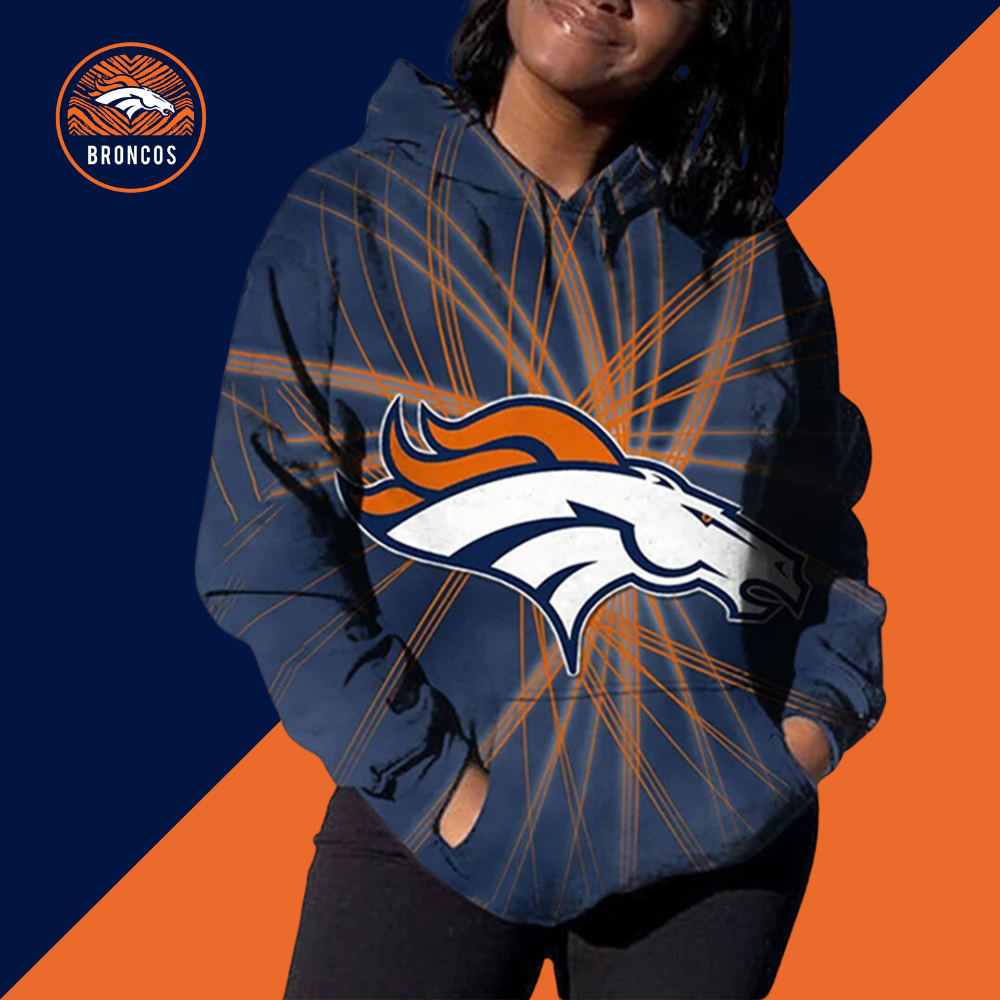 Denver Broncos3D Printed Pocket Pullover Hoodie-Denver Broncos