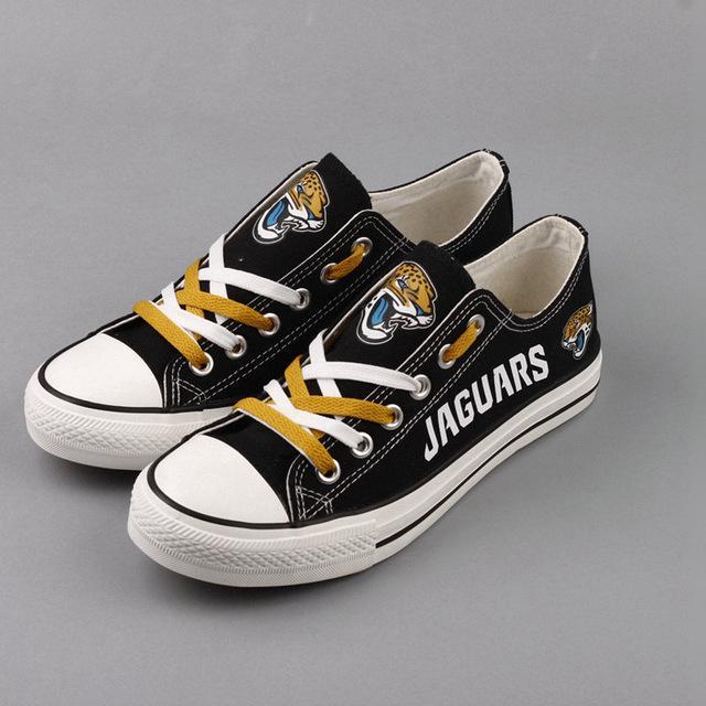 Casual printing couple's canvas shoes-Jacksonville Jaguars