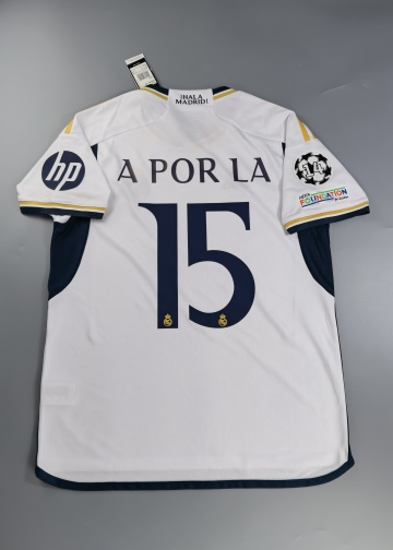 2023-2024 Real Madrid Home A POR LA #15+UCL Football Shirt 1:1 Thai Quality
