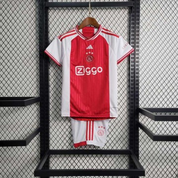 2023-2024 kids Ajax Home jerseyFootball Shirt 1:1 Thai Quality