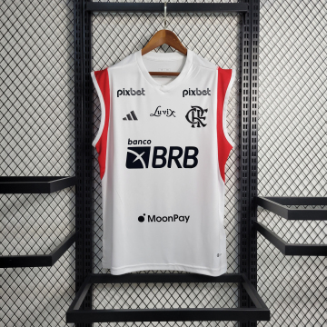 2023-2024 Flamengo all sponsors Training Suit White Tank TopFootball Shirt 1:1 Thai Quality